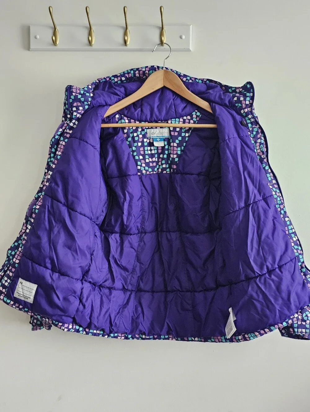 Columbia Horizon Ride Girls Large 14/16 Waterproof Insulated Ski Jacket Purple